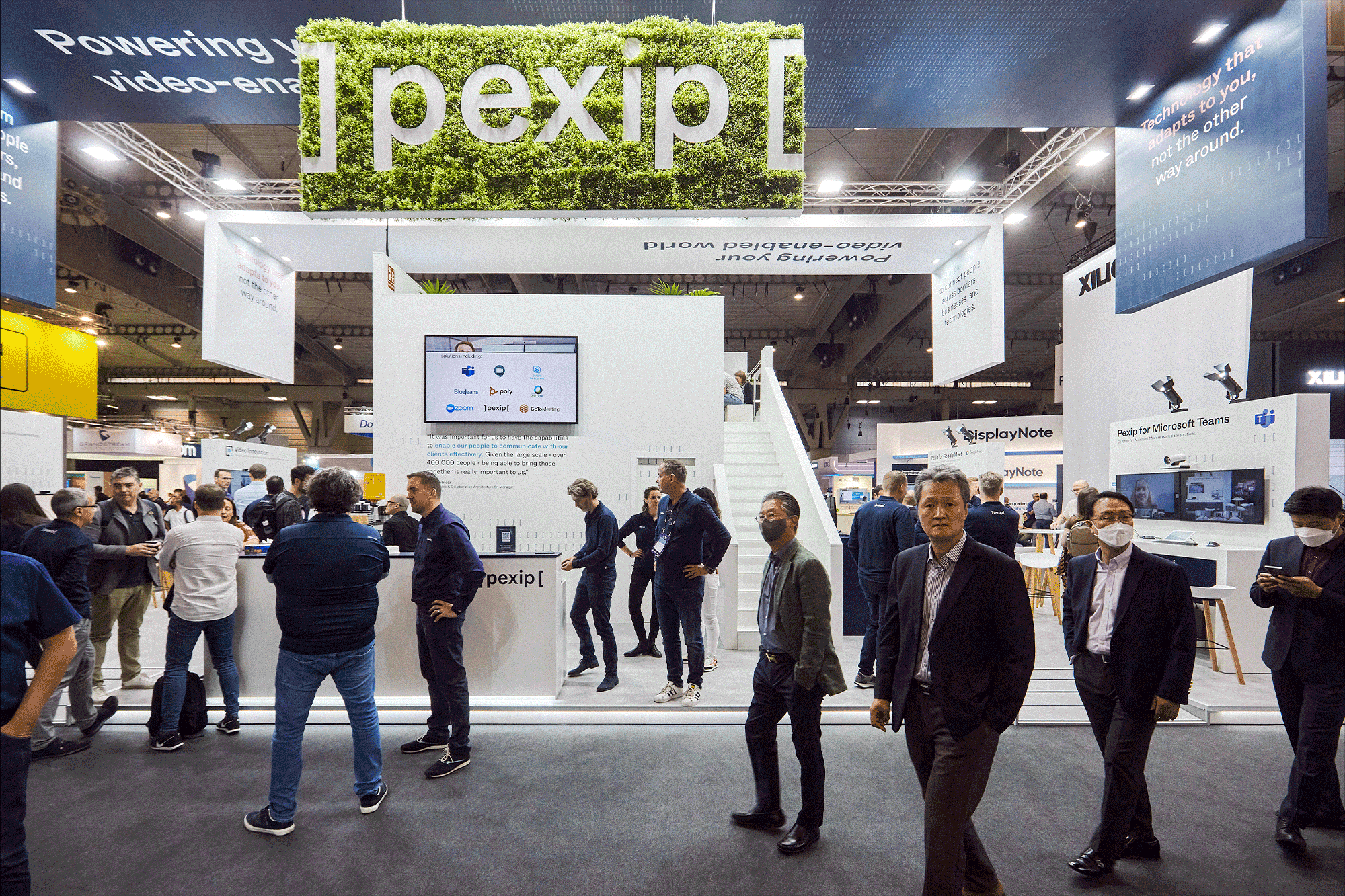 Pexip at ISE: A double-decker stand that spoke volumes