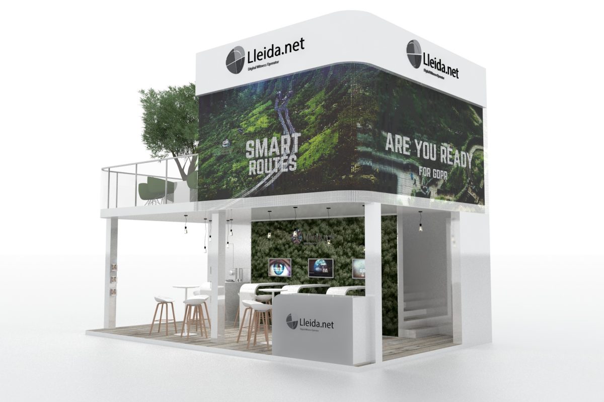 Render of exhibition booth - MWC 2019