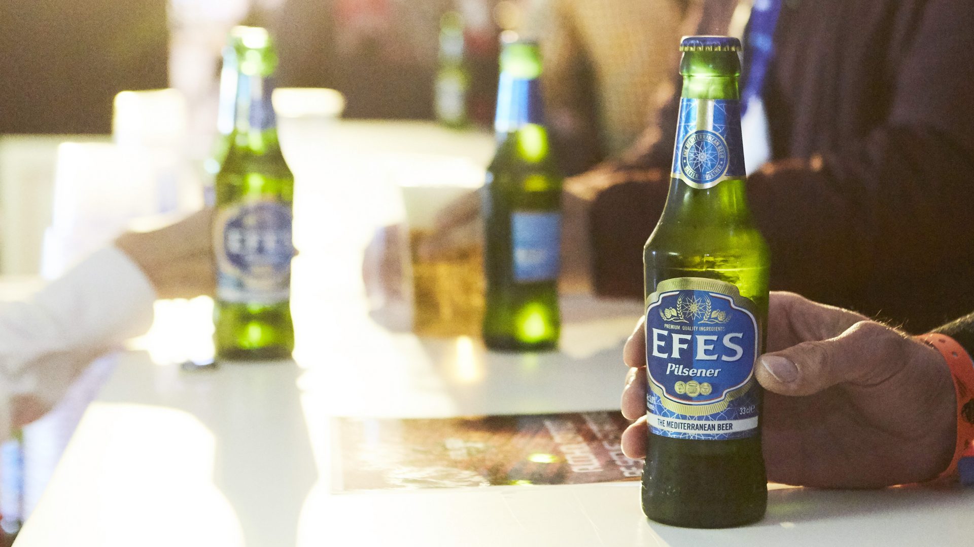 Efes beer - sponsor of Euroleague Basketball Final Four in Vitoria
